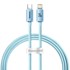 BASEUS USB kabel Tip-C Crystal Shine, 20W, 1.2 m, plavi
