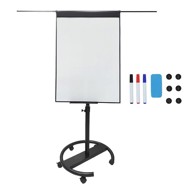 NORTHIX Flipchart magnetska bijela ploča, 100 x 70 cm, mobilni stalak