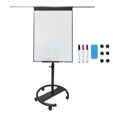 NORTHIX Flipchart magnetska bijela ploča, 100 x 70 cm, mobilni stalak