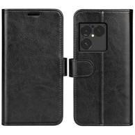 Preklopna futrola za Sony Xperia 1 VIII, novčanik Crazy Horse, crna