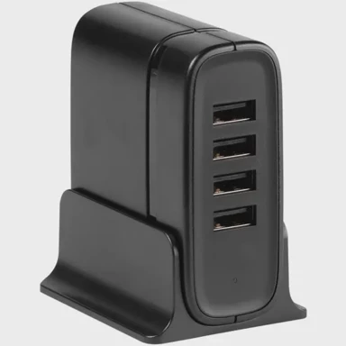 VIVANCO Strujni punjač 38825, 8A, 4×USB, crni