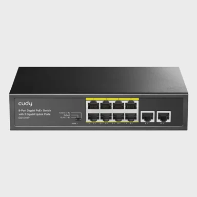 CUDY Switch GS1010P, 8x gigabitnih PoE priključaka, 2x uplink, stolni