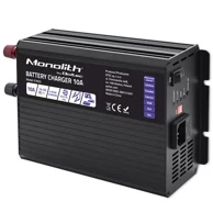 QOLTEC Pametni punjač baterija Smart Monolith za LiFePO4 / AGM / GEL / SLA, 10 A, 24 V