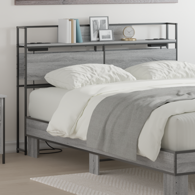 Uzglavlje za krevet, 150 cm, sivi hrast sonoma