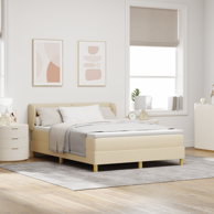 Box Spring krevet s madracem, krem, 140x200 cm