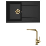 ELLECI Set sudoper Life 300 + slavina Zora, zlato/crna