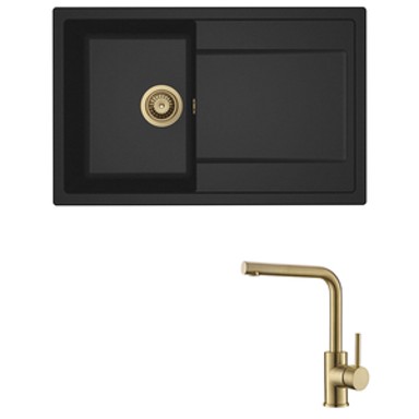 ELLECI Set sudoper Life 300 + slavina Zora, zlato/crna