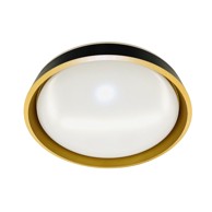 FEROTEHNA Plafonjera 24W, 2600 lm, 4000K, 39 cm, Gabriela, tamno siva/zlatna