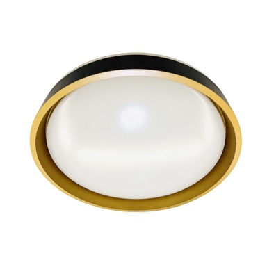 FEROTEHNA Plafonjera 24W, 2600 lm, 4000K, 39 cm, Gabriela, tamno siva/zlatna