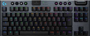 LOGITECH Gaming tipkovnica G915 X TKL Lightspeed Tactile, RGB, mehanička, bežična, US Layout, crna