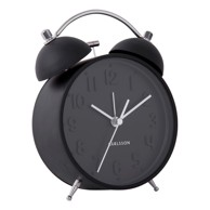 KARLSSON Budilica Iconic ø 11 cm, crna