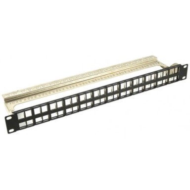 NAVIATEC Patch panel 1U, 48 portni, prazni, crni