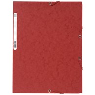 EXACOMPTA Fascikl klapa s gumicom chartreuse A4 55505E, crveni