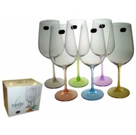 Kristalin čaše za vino 6/1, 550 ml, duga