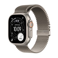 APPLE Watch Ultra 3 GPS + Cellular 49 mm prirodno titanijsko kućište s narukvicom Natural Titanium Milanese Loop Medium