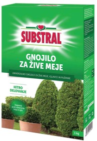 SUBSTRAL Mineralno kruto gnojivo za žive ograde, 1 kg