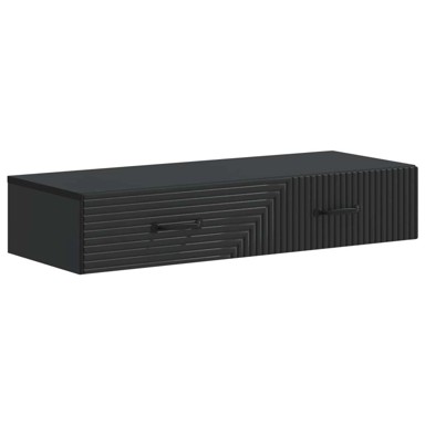 Zidni stol, 87,5 x 34,5 x 17 cm, crna