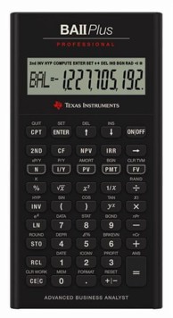 TEXAS INSTRUMENTS Kalkulator BA-II Plus Professional, tehnički