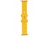 GLACIERX Silikonski remen Waffle Sunburst s kopčom s iglom za Apple Watch 42/44/45/49 mm, žuti