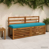 Jastučići za klupu Soest 2 kom 160 x 40 x 8 cm od poliestera, tirkizni