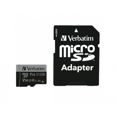 VERBATIM Memorijska kartica 47046, 512 GB, MicroSDXC, UHS-I, Class 10