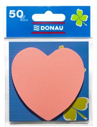 DONAU Samoljepljivi blok Srce, 50 listova
