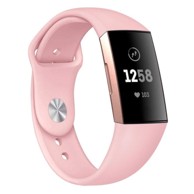B-STRAP Silicone (Small) remen za Fitbit Charge 3 / 4, sand pink