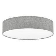 EGLO Bijela/siva stropna svjetiljka s tekstilnim sjenilom PASTERI