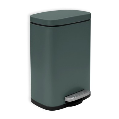 SPIRELLA Tamno zelena željezna kanta za smeće s pedalom 5 l Akira