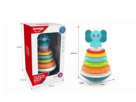 HUANGER Piramida, šarenih obruča, slonić