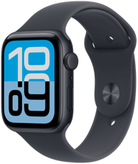 APPLE Watch SE 3, GPS, 44 mm, aluminij, + remen M/L, siva (ponoćna) (MEHQ4WF/A)