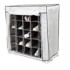 COMPACTOR Crna tekstilna polica za cipela Shoes, 25 pretinaca
