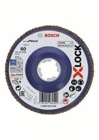 BOSCH Lamelna ploča X-LOCK Professional, ravna izvedba, plastična ploča, Ø125mm, G 60, X571, (2608619210)