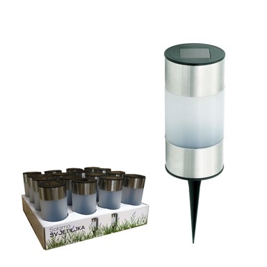 Lampa, solarna, ubodna, LED, 22 cm