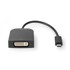 NEDIS USB C adapter USB 3 2 gen 1 USB C muški DVI D 24 1 pinski ženski 1080p 0 20 m okrugli niklani PVC crna plastična vrećica
