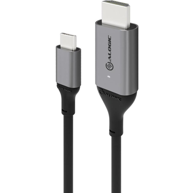 ALOGIC Video adapter ULCHD01-SGR 1 m HDMI tip a (standard) USB-C, crni, sivi