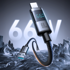 JOYROOM S-A16 Pro Prism Series USB-A na USB-C kabel, 66 W, digitalni zaslon, 1,2 m, crni