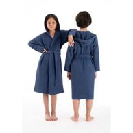 FOUTASTIC Tamno plavi dječji ogrtač od muslina veličina za, 5-6 godina Muslin