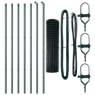 Euro ograda set od 2 obloženi čelik 10 x 1. 0 m, zelena