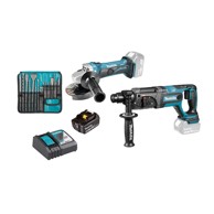 MAKITA Set DHR241Z+DGA452Z+DC18RC+BL1860B+D-53659
