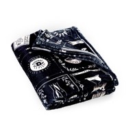 CATHERINE LANSFIELD Crna deka s motivom noći vještiva od mikropliša, 130x170 cm, Enchanted Witchcraft