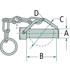 Cijevni osigurač 12 mm 44 mm 4 mm pocinčani čelik 99116