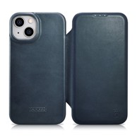 ICARER Kožna futrola MagSafe, iPhone 14 Plus, tamnoplava