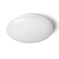 RENDL Stropna lampa, Sassari, bijela, polikarbonat/plastika, 230V, LED, 24W, IP65, 3000K, bijela