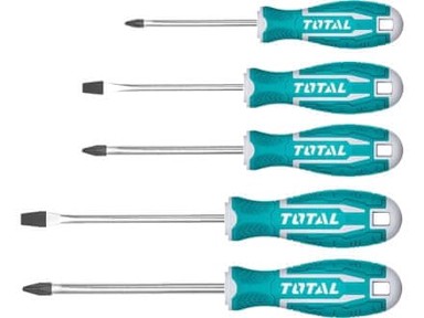 TOTAL Odvijači THT2506052, set 5 kom, CrV