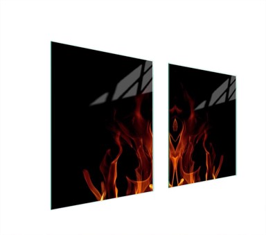 TMK Staklena zaštita za štednjak ili ploču za kuhanje 85x52, kamin