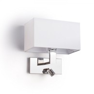 RENDL Zidna svjetiljka Plaza, 230V, E27 LED, 42+3W, 3000K, bijela krom