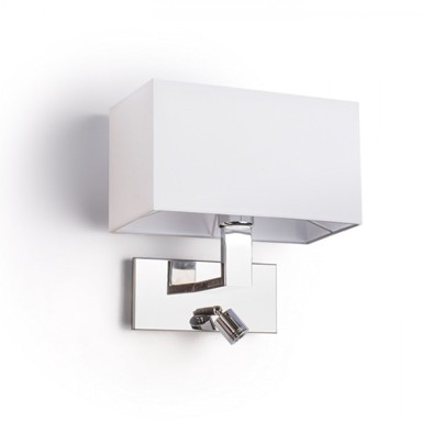 RENDL Zidna svjetiljka Plaza, 230V, E27 LED, 42+3W, 3000K, bijela krom