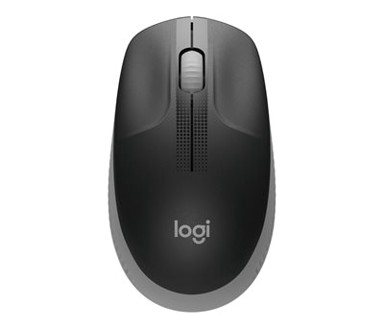 LOGITECH Miš M190, crno-sivi, optički, bežični, 1000dpi