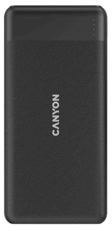 CANYON Prijenosna baterija PB-109, 10000 mAh, PD 18W, QC 3.0, crna